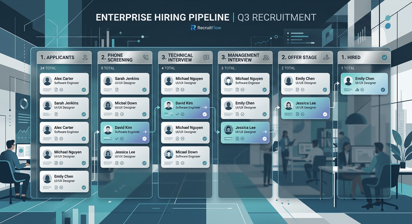 KARE hiring pipeline orchestration illustration