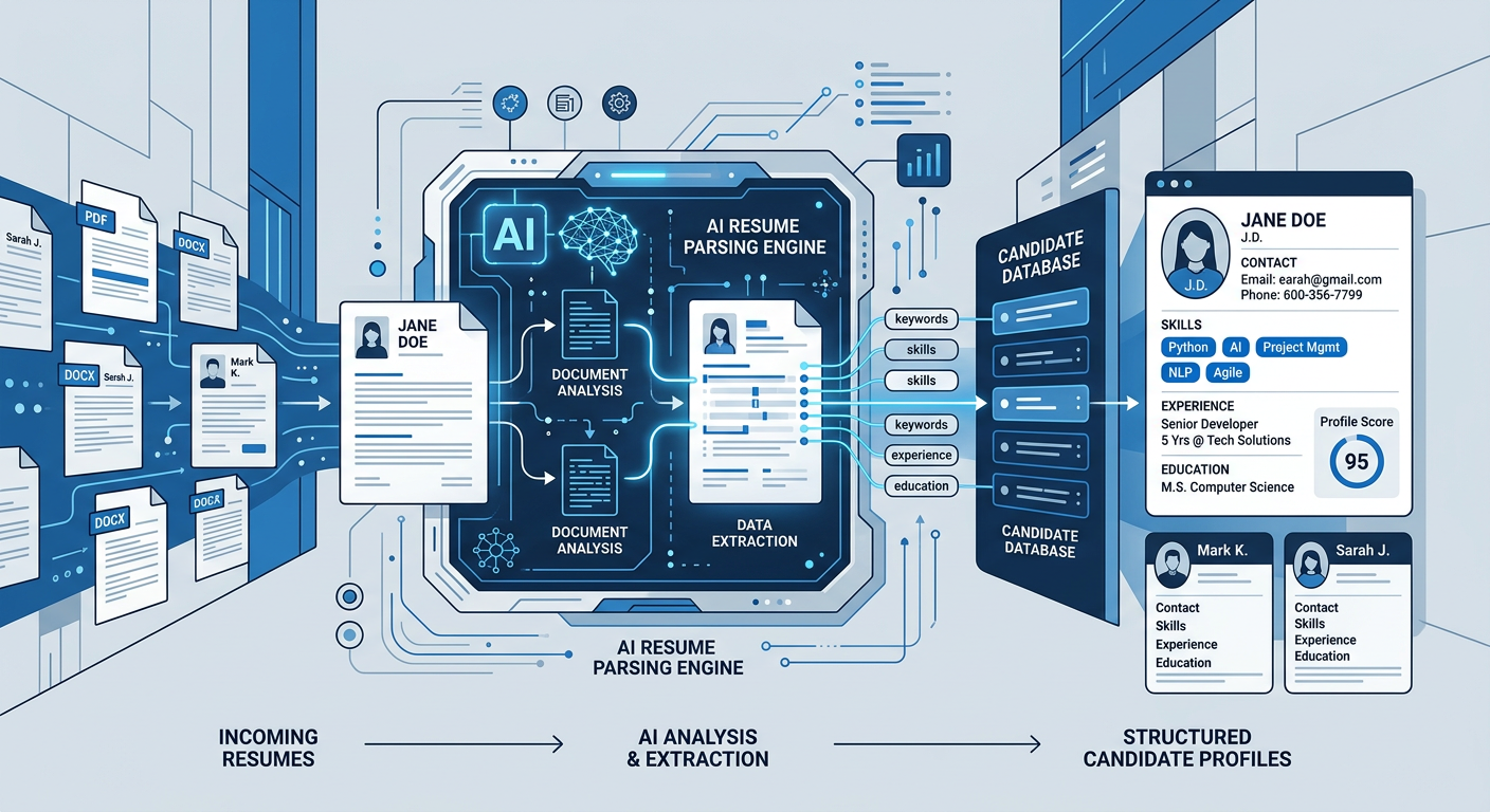 KARE resume parsing intelligence illustration